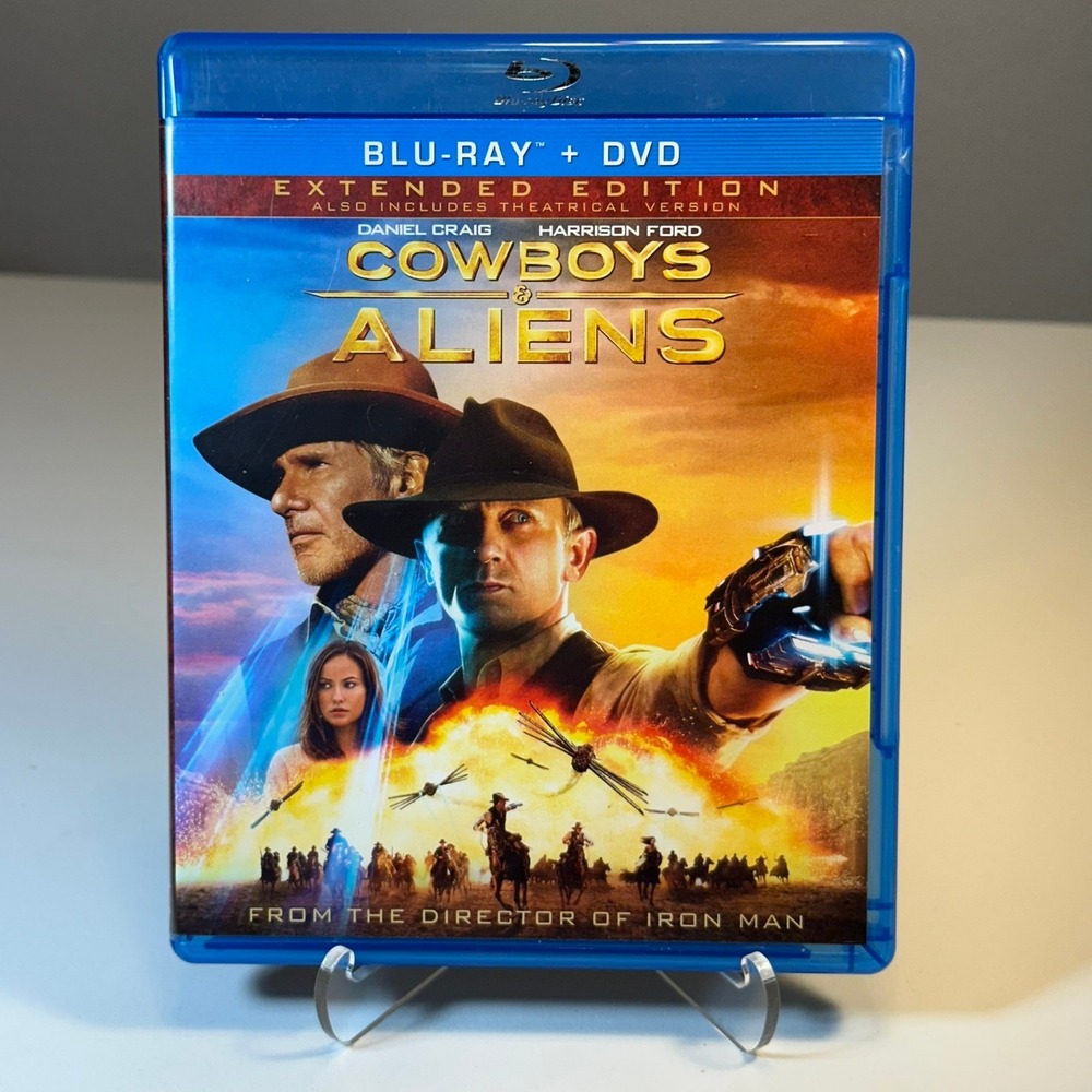 Cowboys Aliens‎ Extended Edition Blu-ray DVD Combo Daniel Craig Harrison Ford